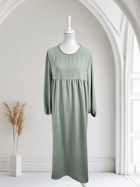 Abaya Kleid mit breiten Ärmel Farbe Grau