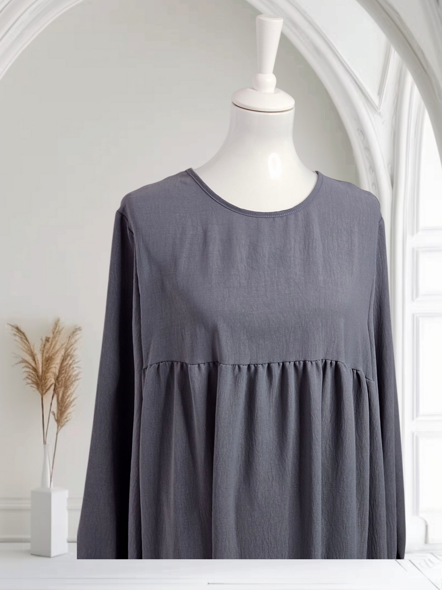 Abaya Kleid mit breiten Ärmel Farbe Schwarz