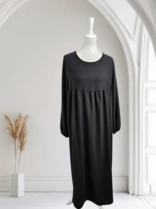 Abaya Kleid mit breiten Ärmel Farbe Schwarz