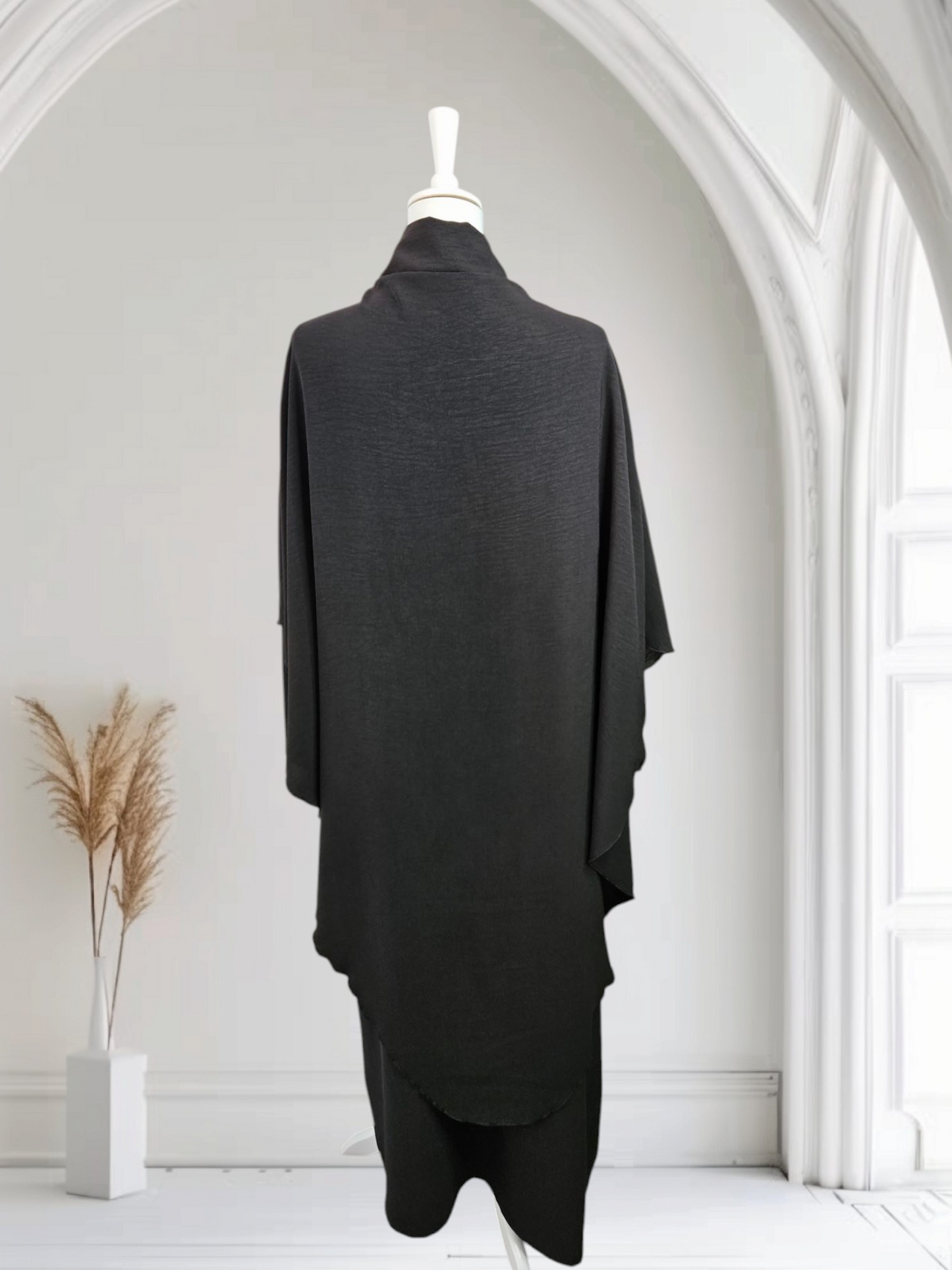 Abya khimar Set Farbe Schwarz