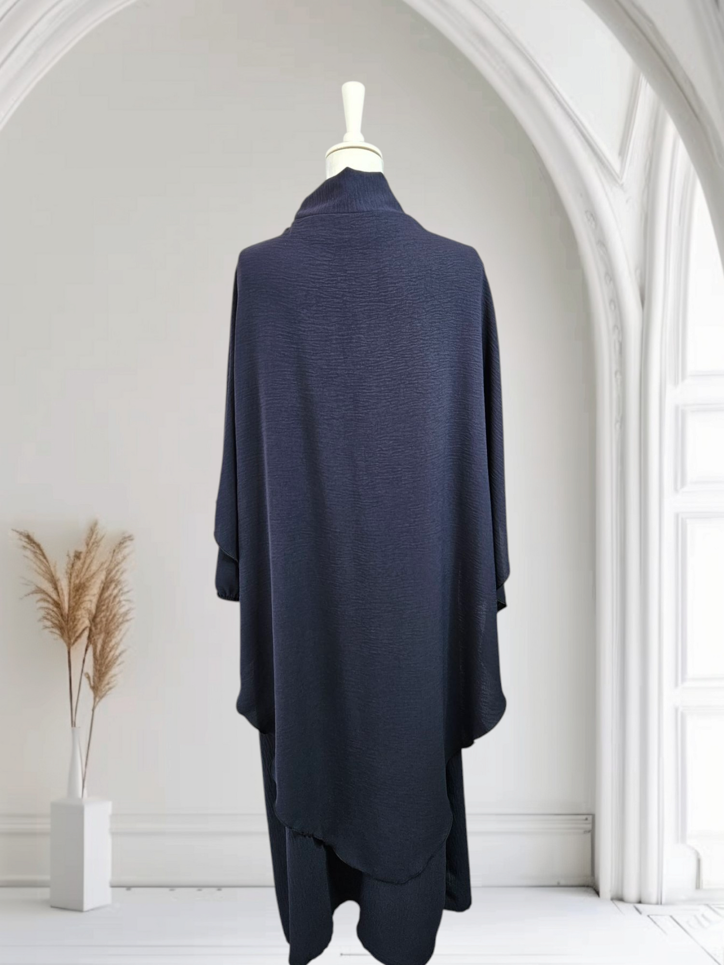 Abya khimar Set Farbe Dunkelblau