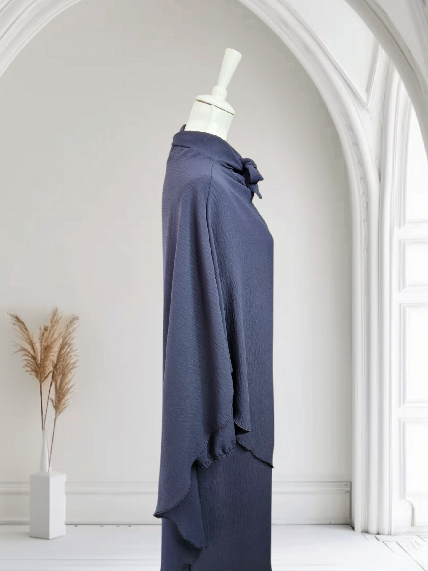 Abya khimar Set Farbe Dunkelblau