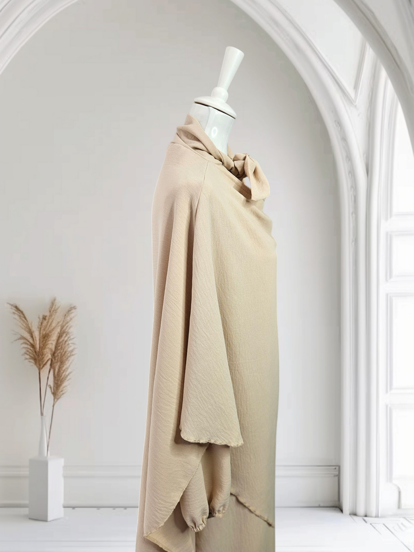 Abya khimar Set Farbe Beige